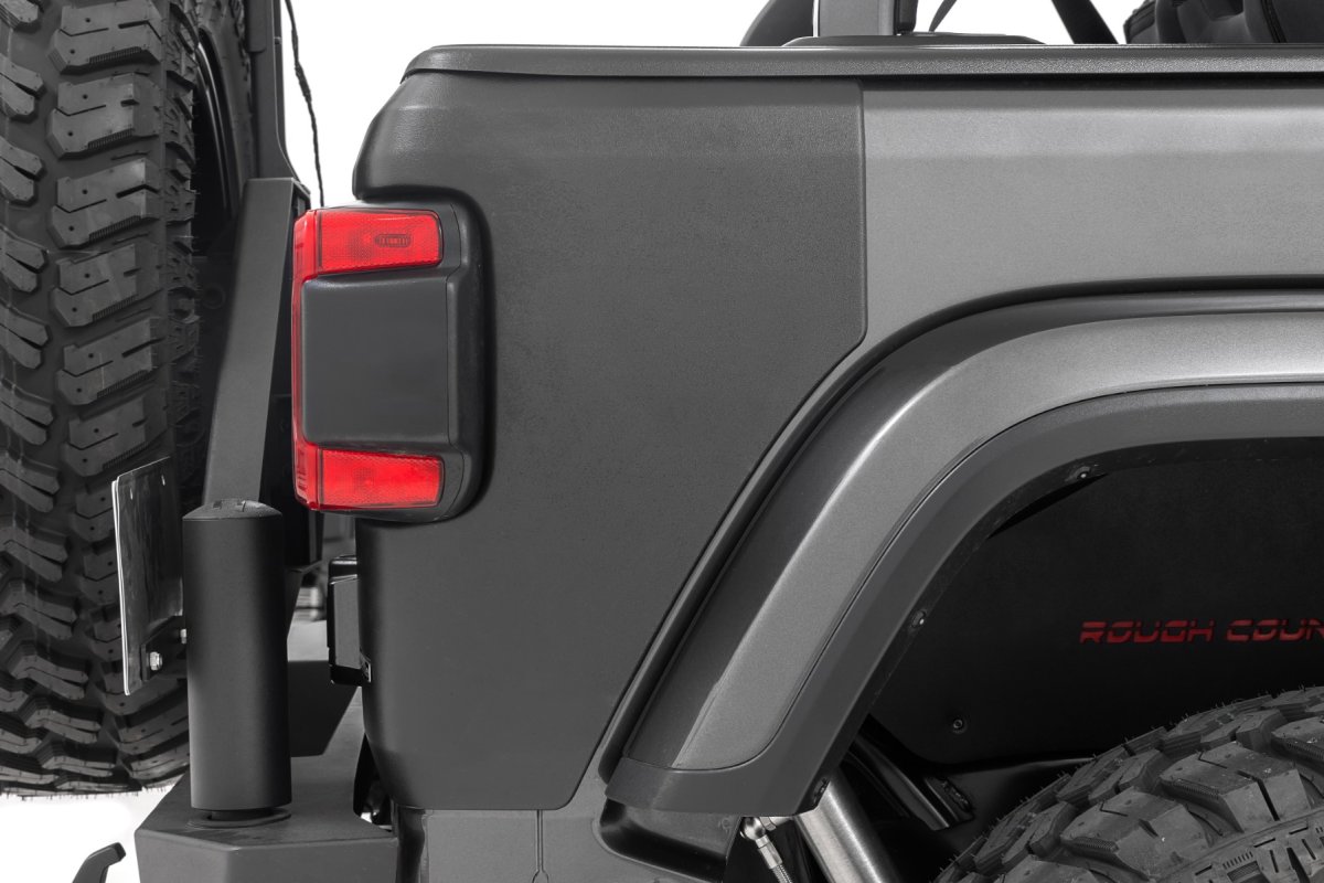 Jeep Wrangler JL Trail Cladding - Rear Corners - Rough Country - '18-'25